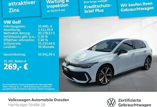 Gebraucht VW Golf VIII GTE 272 PS (200 kW) 2025 Pure white Limousine