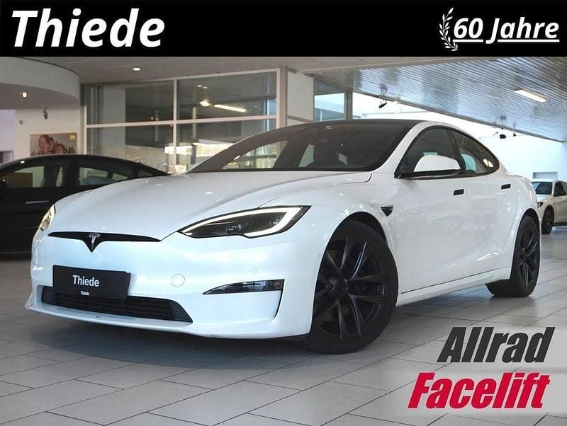Gebraucht Tesla Model S 492 kW (670 PS) 2023 Pearl white multicoat Kleinwagen