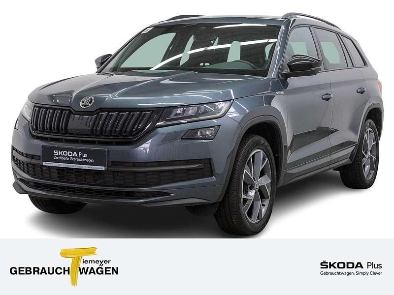Grau Gebraucht 2021 Skoda Kodiaq SportLine SUV | 29.850 € (Guter Preis) - Bild 1/4