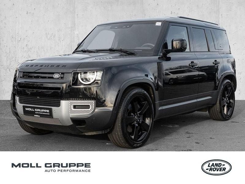 Santorini black Gebraucht 2021 Land Rover Defender Basis SUV | 67.880 € (Superpreis) - Bild 1/4