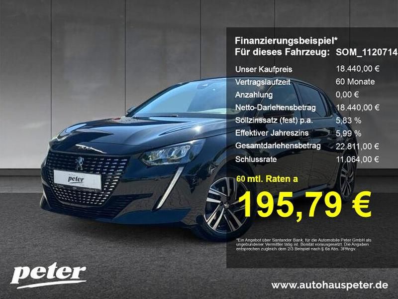 Met. perla nera schwarz Gebraucht 2023 Peugeot 208 Kleinwagen | 18.440 € (Etwas zu teuer) - Bild 1/4
