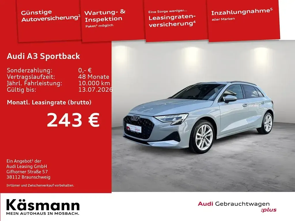 Gebraucht Audi A3 Ambiente 116 PS (85 kW) 2025 Pfeilgrau perleffekt Limousine