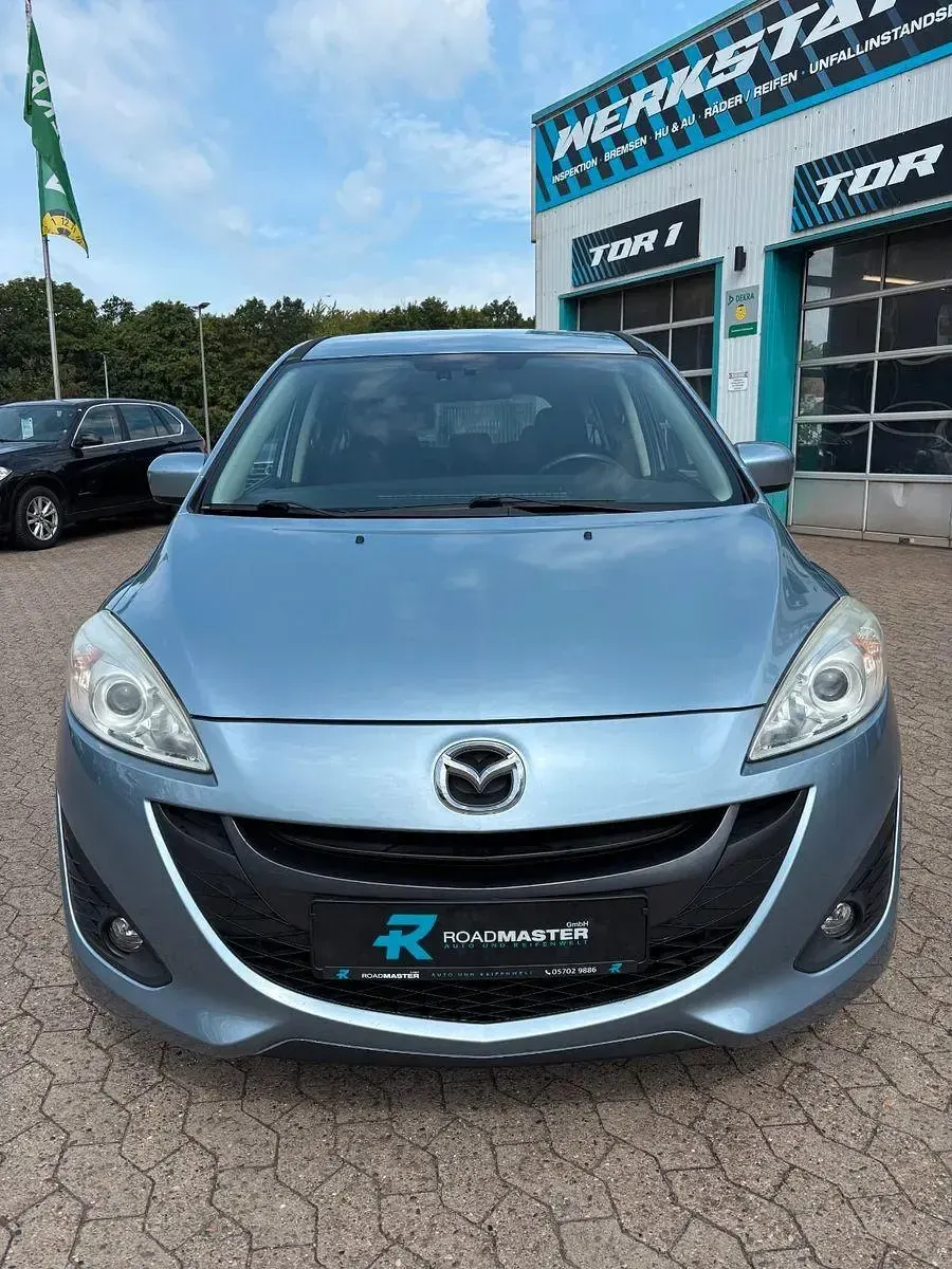 Gebraucht Mazda 5 Edition 150 PS (110 kW) 2012 Blau Van / Kleinbus