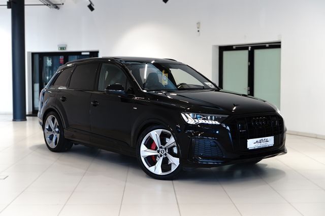 Mythosschwarz metallic Gebraucht 2022 Audi Q7 Competition SUV | 59.449 € - Bild 1/4