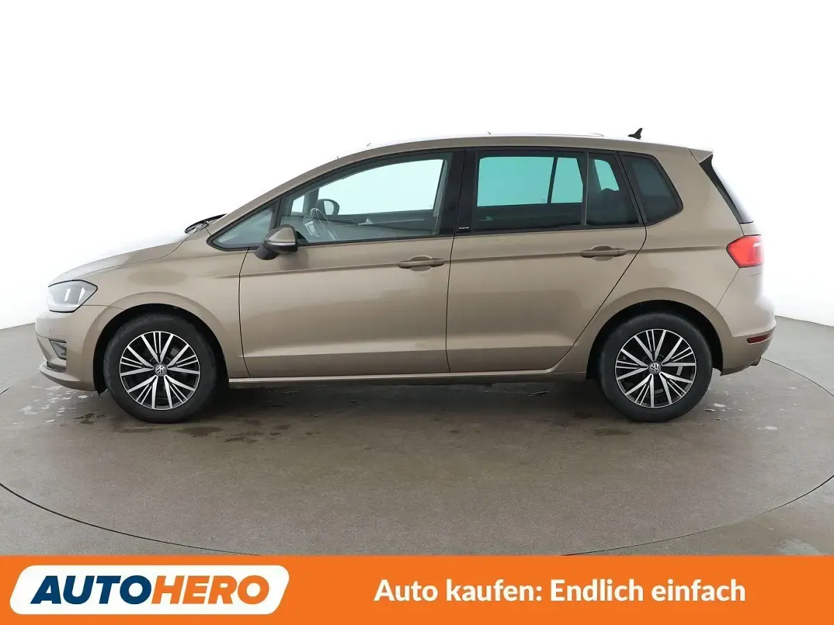 Gebraucht VW Golf Sportsvan Allstar 110 PS (80 kW) 2016 Gelb Van / Kleinbus