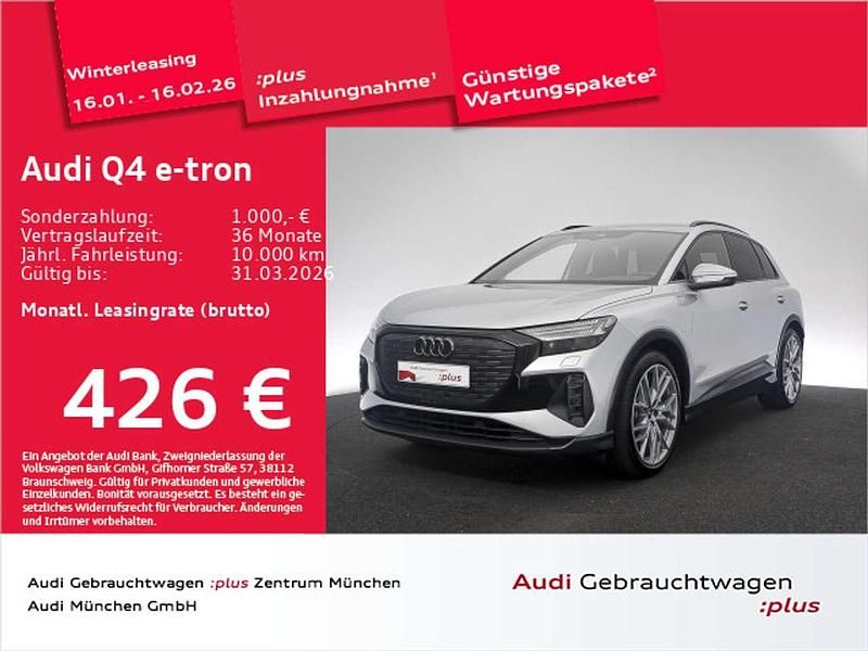 Florettsilber metallic Gebraucht 2025 Audi Q4 e-tron Advanced Plus SUV | 47.442 € (Etwas zu teuer) - Bild 1/1