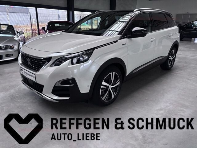 Weiss (perlmuttweiss) Gebraucht 2019 Peugeot 5008 GT-line Van / Kleinbus | 25.770 € (Etwas zu teuer) - Bild 1/4