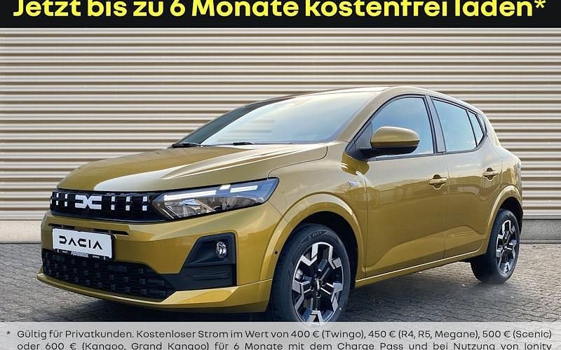 Neu Dacia Sandero Expression 122 PS (89 kW) 2025 Gelb Limousine