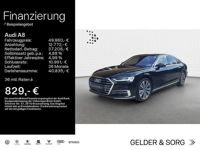 Mythosschwarz metallic Gebraucht 2019 Audi A8 Limousine | 49.980 € (Fairer Preis) - Bild 1/4