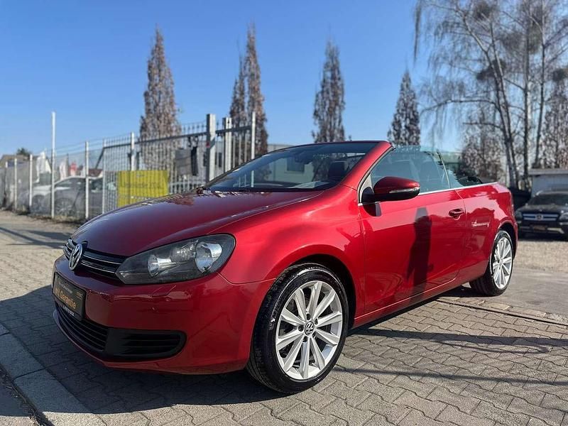 Rot Gebraucht 2012 VW Golf Cabriolet Cabrio | 9.499 € - Bild 1/4