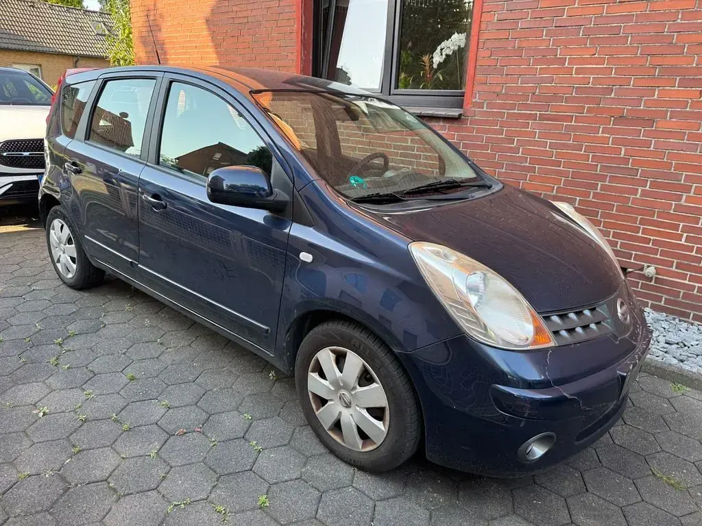 Gebraucht Nissan Note Acenta 88 PS (64 kW) 2008 Blau Kleinwagen