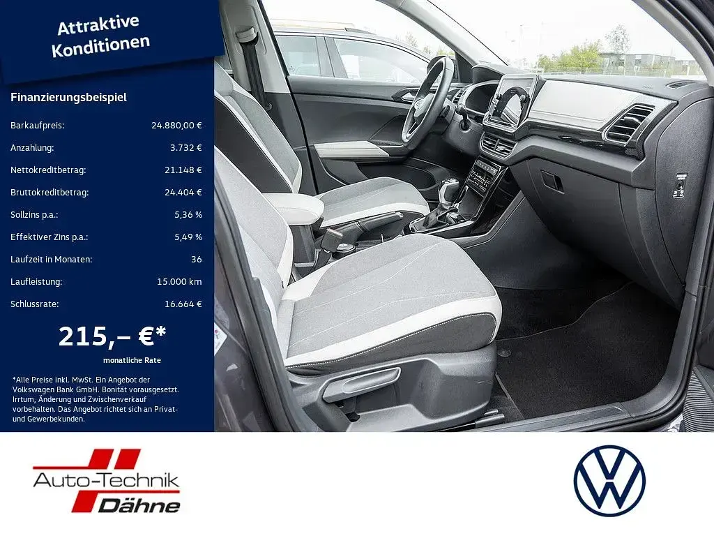 Gebraucht VW T-Cross Style 116 PS (85 kW) 2024 Grau SUV