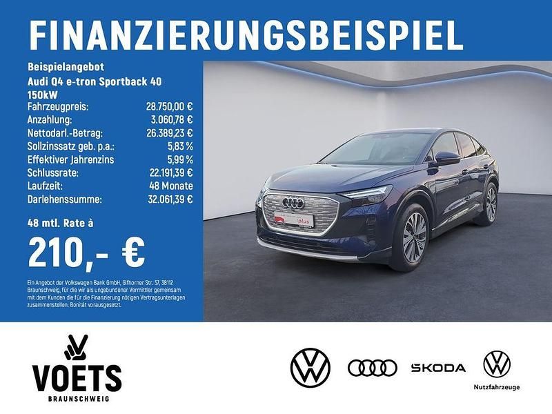 Gebraucht Audi Q4 Sportback e-tron Ambiente 150 kW (204 PS) 2022 Navarrablau metallic SUV