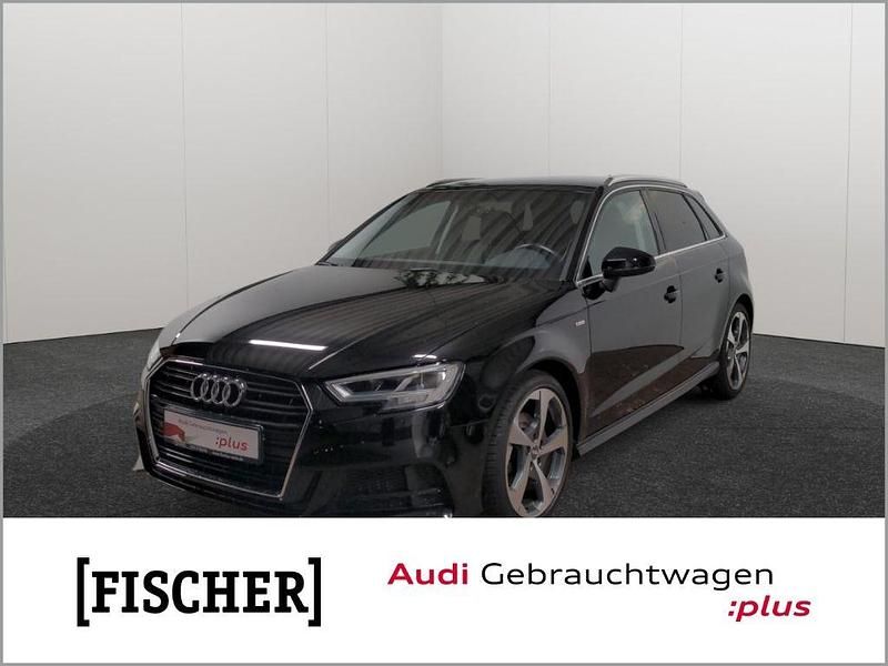 Schwarz Gebraucht 2017 Audi A3 Sportback S-Line Limousine | 18.876 € (Fairer Preis) - Bild 1/4