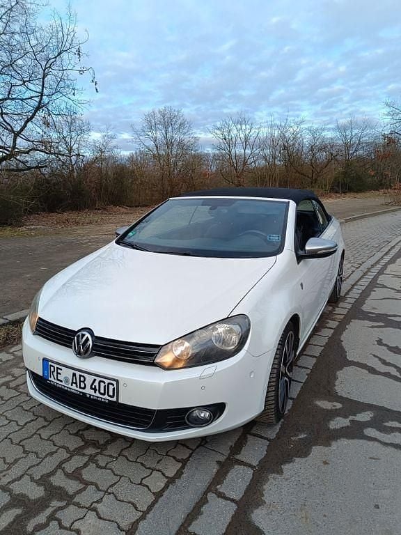 Weiß Gebraucht 2014 VW Golf Cabriolet Karmann Cabrio | 9.950 € (Fairer Preis) - Bild 1/4