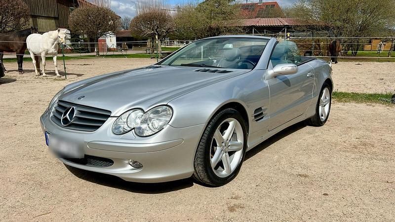 Silber Gebraucht 2005 Mercedes SL500 Cabrio | 20.990 € (Guter Preis) - Bild 1/4