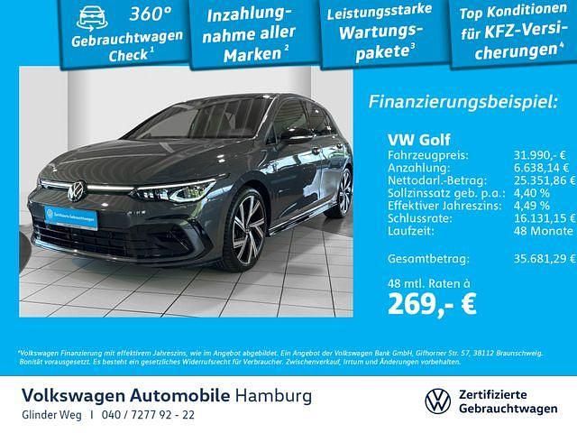 Delfingrau metallic Gebraucht 2023 VW Golf VIII R-line Limousine | 31.990 € (Teuer) - Bild 1/3
