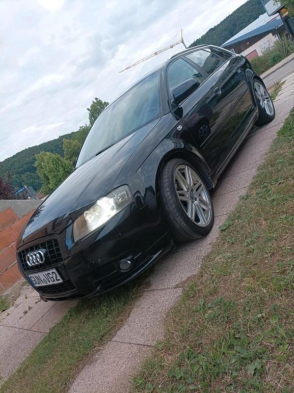 Schwarz Gebraucht 2007 Audi A3 Sportback S-Line Kleinwagen | 2.800 € (Guter Preis) - Bild 1/4