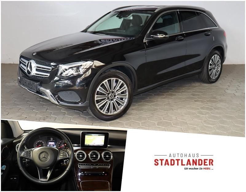 Obsidianschwarz lack Gebraucht 2019 Mercedes GLC250 SUV | 30.850 € (Fairer Preis) - Bild 1/4