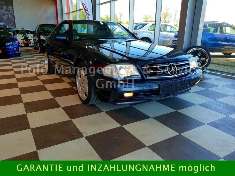 Schwarz metallic Gebraucht 1998 Mercedes SL320 Edition Cabrio | 44.999 € - Bild 1/4