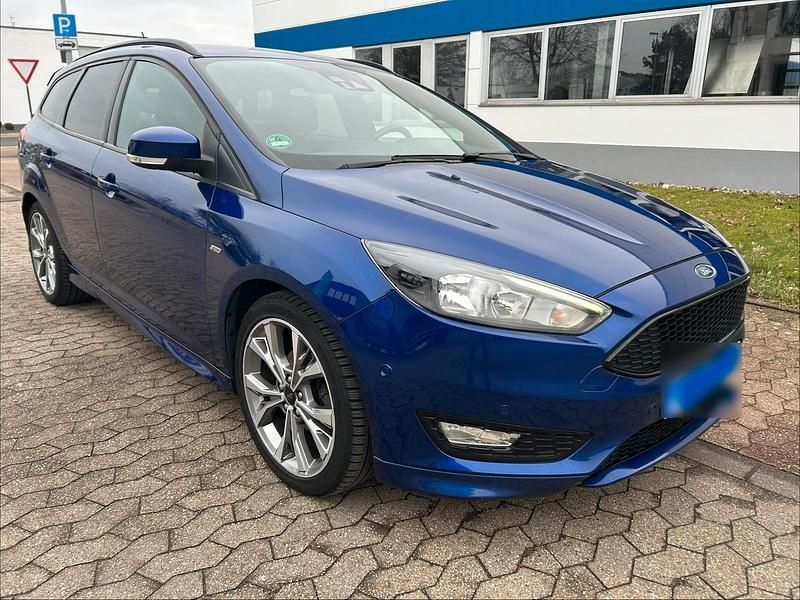 Gebraucht Ford Focus ST-Line 125 PS (91 kW) 2018 Blau Kombi