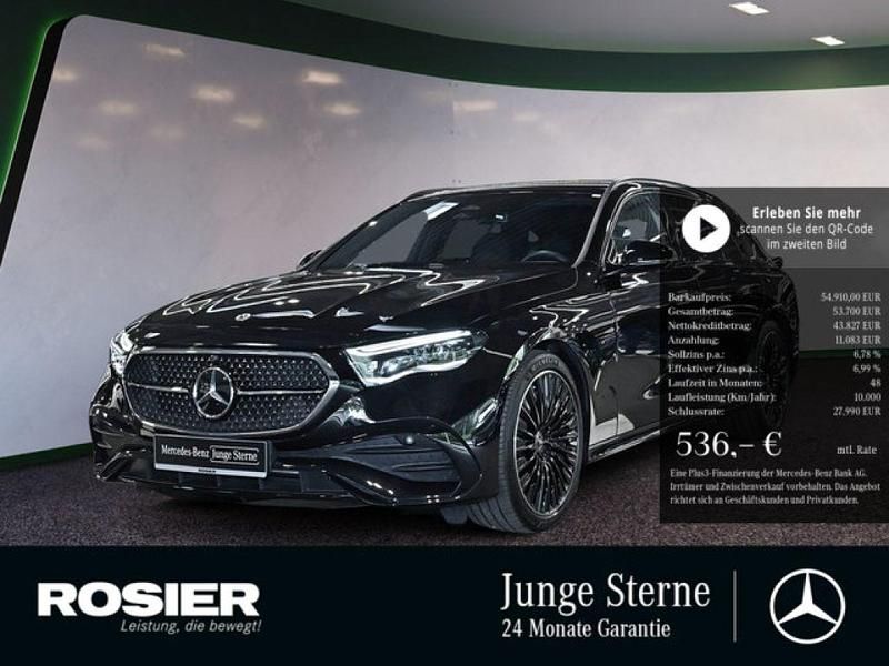 Schwarz / obsidianschwarz Gebraucht 2024 Mercedes E200 Advanced Plus Kombi | 54.910 € (Etwas zu teuer) - Bild 1/4