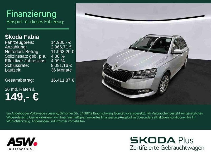 Gebraucht Skoda Fabia Ambition 95 PS (69 kW) 2022 Brilliantsilber metallic Kleinwagen