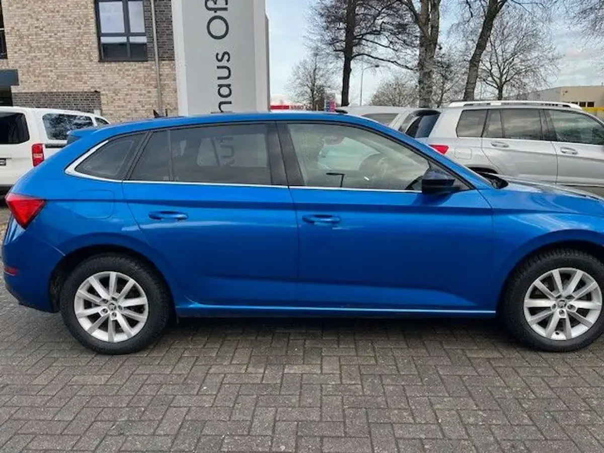 Gebraucht Skoda Scala Style 116 PS (85 kW) 2019 Blau Kleinwagen