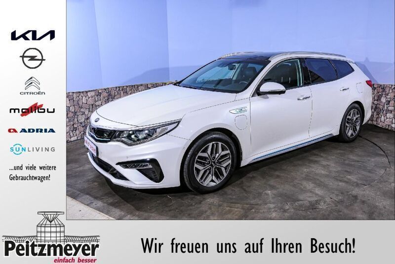 (swp) snow white pearl p Gebraucht 2021 Kia Optima Hybrid Spirit Limousine | 25.295 € - Bild 1/4