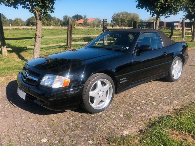 Schwarz Gebraucht 2000 Mercedes SL500 AMG Cabrio | 21.000 € (Superpreis) - Bild 1/4