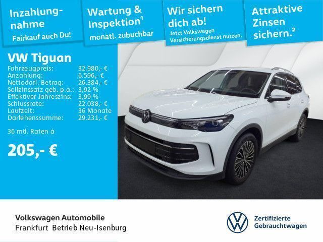 Pure white Gebraucht 2024 VW Tiguan Life SUV | 32.980 € (Fairer Preis) - Bild 1/4