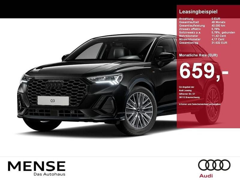 Mythosschwarz Neu 2026 Audi Q3 Sportback S-Line SUV | 60.545 € - Bild 1/4