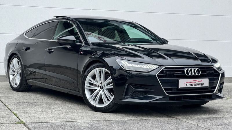 Schwarz Gebraucht 2021 Audi A7 S-Line Kleinwagen | 32.900 € - Bild 1/4
