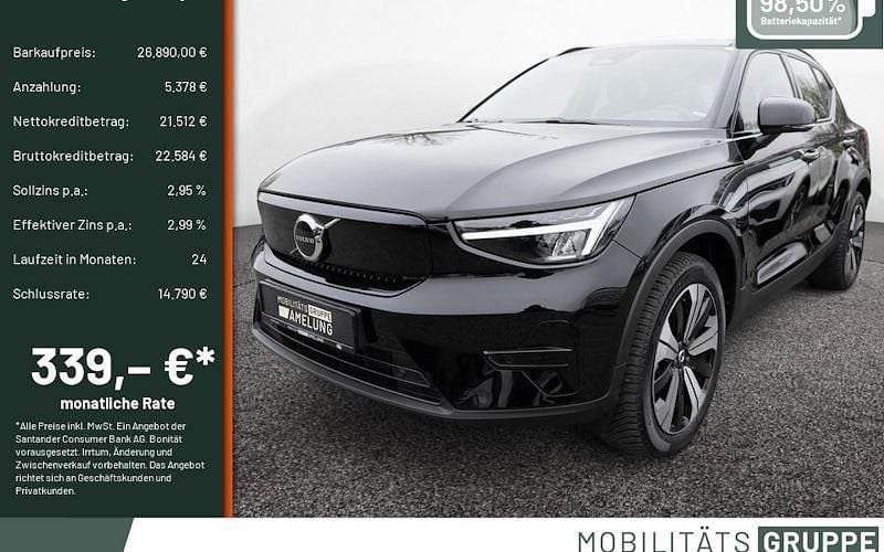 Black solid stone Gebraucht 2022 Volvo XC40 Core SUV | 26.890 € (Superpreis) - Bild 1/4