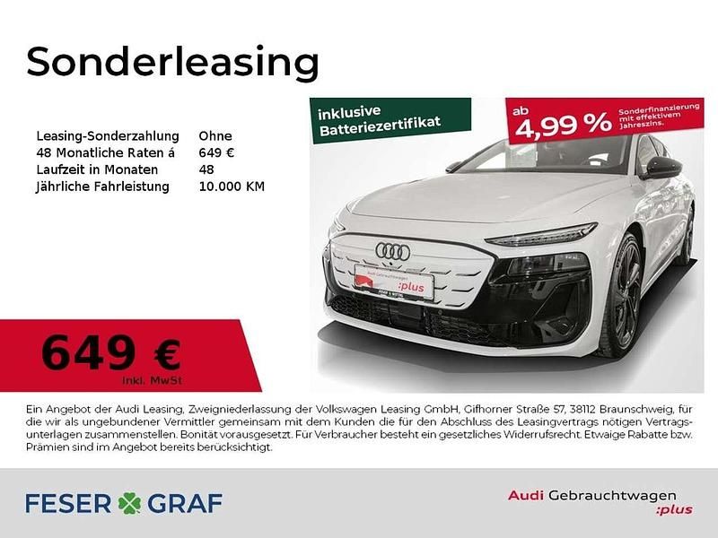 Gebraucht Audi A6 e-tron Performance 269 kW (367 PS) 2025 Gletscherweiß metallic Kombi