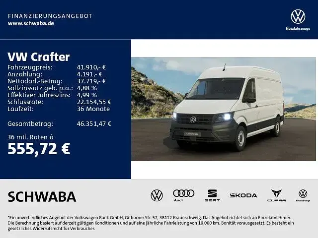 Używany VW Crafter R 140 KM (102 kW) 2025 Biały Van