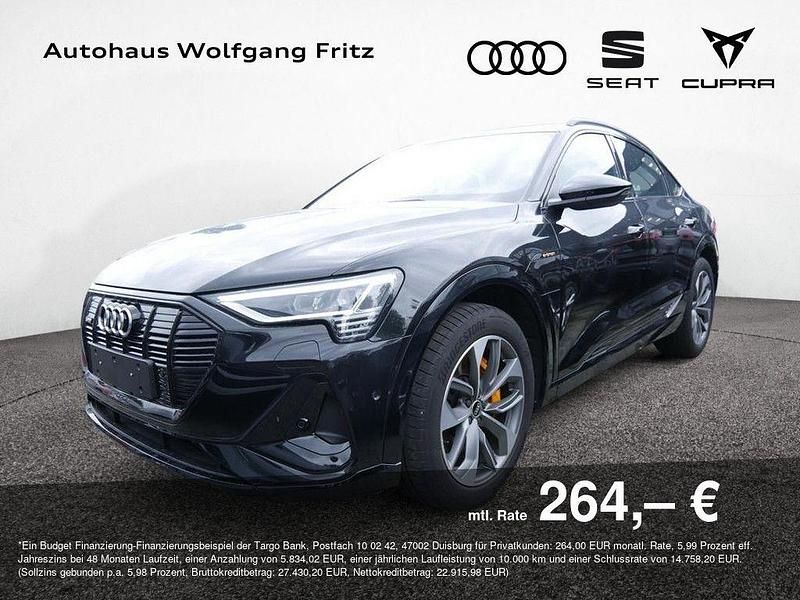 Brillantschwarz Gebraucht 2021 Audi e-tron Sportback S-Line SUV | 28.750 € (Superpreis) - Bild 1/4