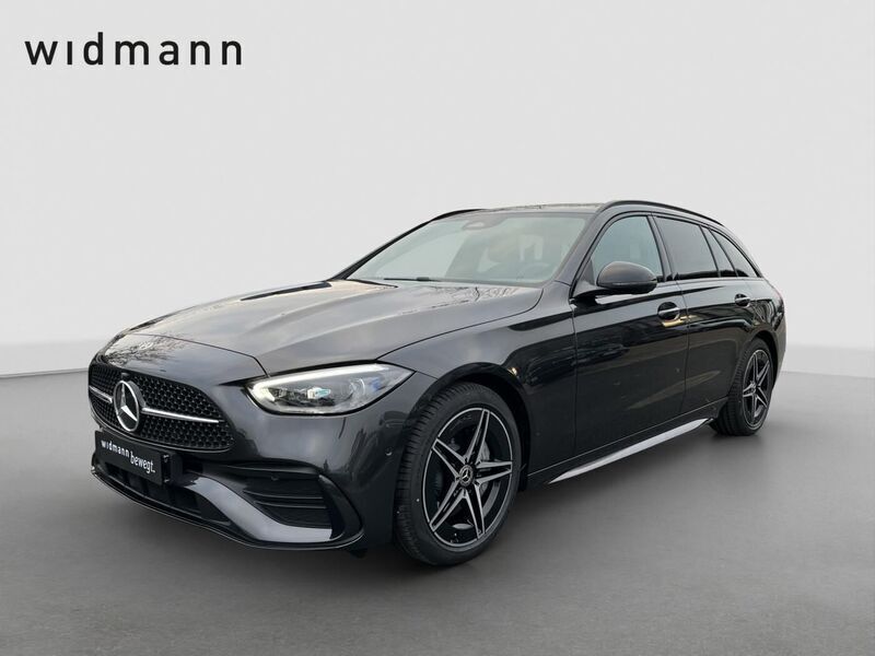 Metalliclack graphitgrau Gebraucht 2024 Mercedes C200 Night Kombi | 45.580 € - Bild 1/4