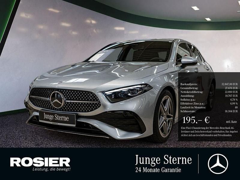 Silber / hightechsilber Gebraucht 2024 Mercedes A200 Advanced Plus Limousine | 32.847 € (Fairer Preis) - Bild 1/3