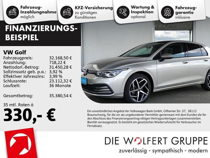 Ivory silver metallic Gebraucht 2024 VW Golf VIII Move Limousine | 29.850 € (Fairer Preis) - Bild 1/3