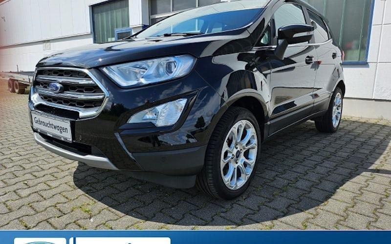 Obsidianschwarz metallic (schwarz) Gebraucht 2021 Ford Ecosport Titanium SUV | 17.980 € (Fairer Preis) - Bild 1/4
