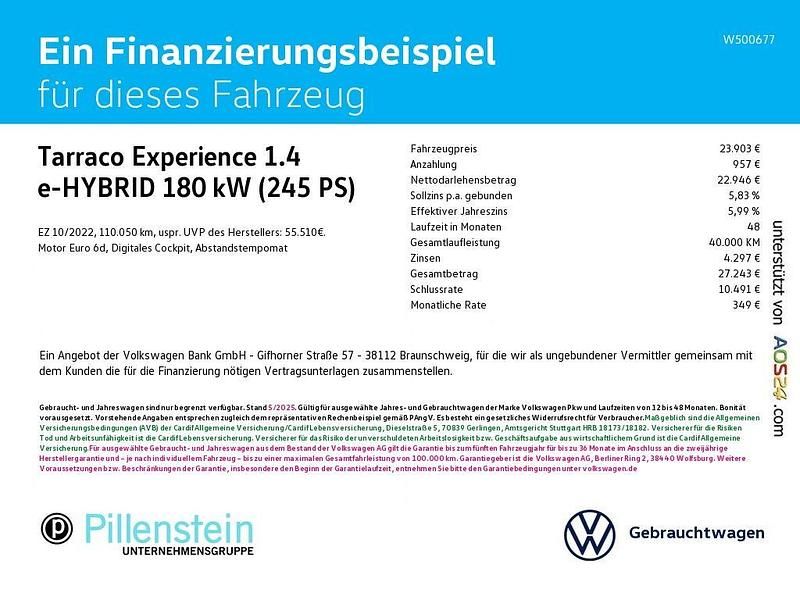 Gebraucht Seat Tarraco 245 PS (180 kW) 2022 Schwarz SUV