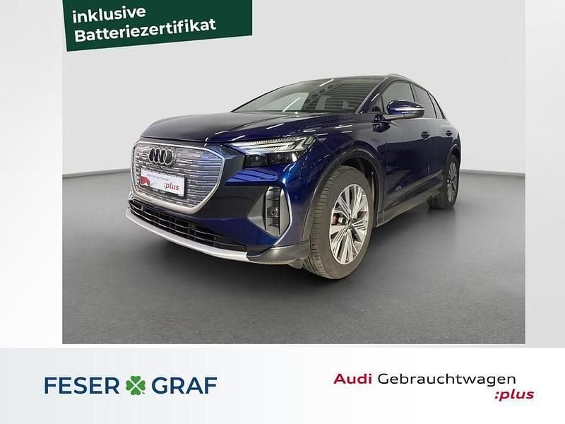 Navarrablau metallic Gebraucht 2022 Audi Q4 e-tron Ambiente SUV | 28.780 € (Superpreis) - Bild 1/4