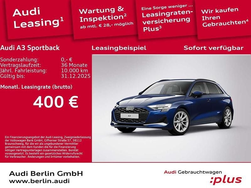 Navarrablau metallic Gebraucht 2024 Audi A3 Advanced Plus Kombi | 33.500 € (Guter Preis) - Bild 1/3