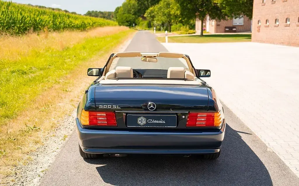 Gebraucht Mercedes SL500 320 PS (235 kW) 1990 Blau Cabrio