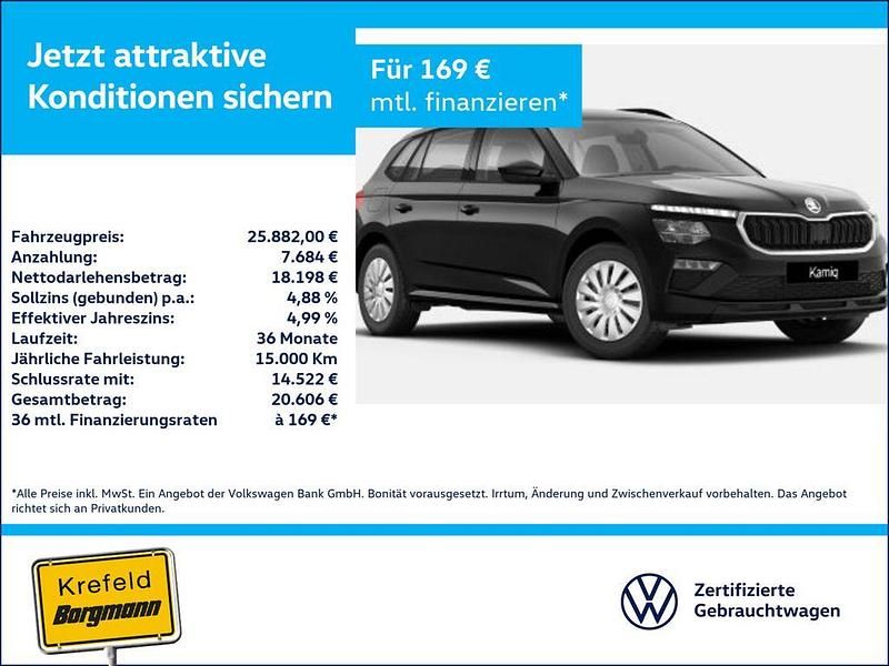 Grau / graphitgrau Gebraucht 2025 Skoda Kamiq Essence SUV | 25.882 € (Fairer Preis) - Bild 1/4