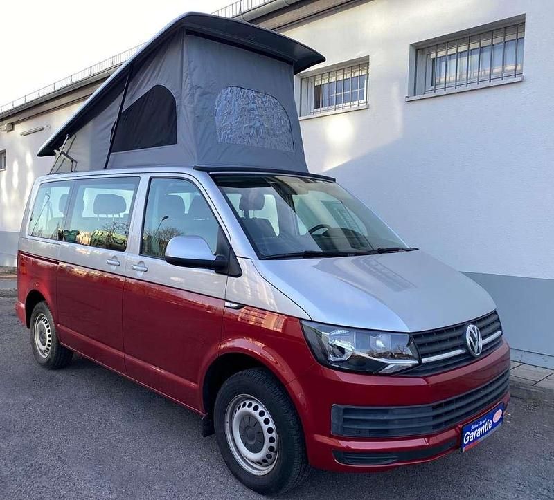 Gebraucht VW California California 150 PS (110 kW) 2018 Silber rot bicolor folierung Van