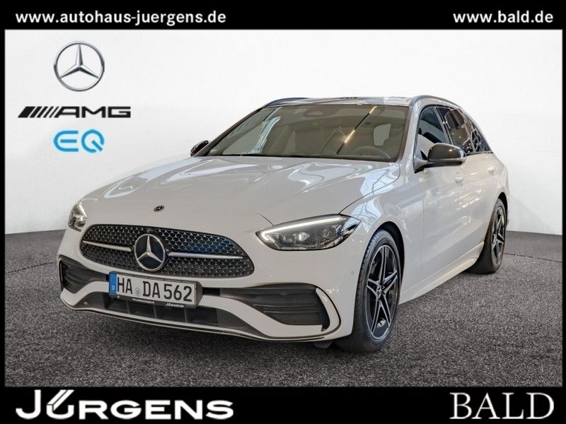 Weiss unilack polarweiss Gebraucht 2024 Mercedes C200 AMG Kombi | 44.490 € (Teuer) - Bild 1/4