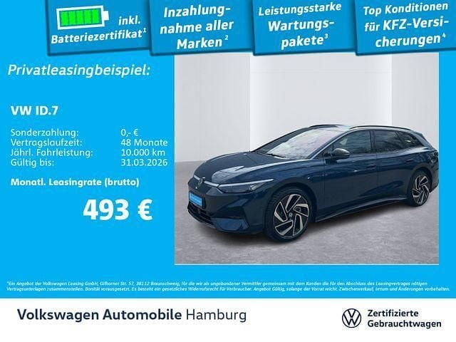 Gebraucht VW ID.7 Pro 210 kW (286 PS) 2025 Aquamarinblau metallic Kombi