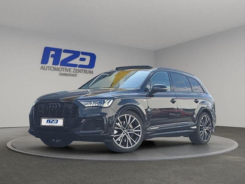 Orcaschwarz metallic Gebraucht 2021 Audi Q7 S-Line SUV | 77.777 € - Bild 1/4